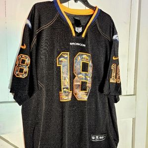 Denver Broncos Unisex Large 44 Nike NFL jersey Manning #18 Black Football